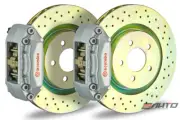 Brembo Front GT Brake 4pot Silver 330x28 Drill Disc Mazda 6 04-08 Fusion 06-08 (for: Mazda)