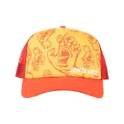 Santa Cruz Crowded Hand Hollow Trucker Cap Boys in Yellow - Size -