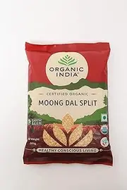Green Velly Organic Commodity Moong Dal Dhuli/Moong Dal Split - 500g