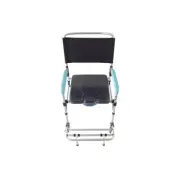 Medical Commode Shower Wheelchair Bedside Toilet Bathroom Chair Seat Portable