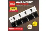 Handy Hardware 2PK Key Rack Wall Mount Wood 4 Hooks Storage Key Holder 22x4CM