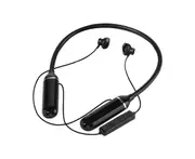 Bluetooth-compatible Earphone Neckband Noise Reduction Sports Stereo Wireless Headset with Microphone for Running-Black
