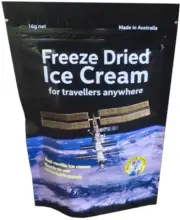 Freeze Dried Ice Cream for Travellers Anywhere! Vanilla Ice Cream Ready to eat!