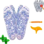 Reflexology Socks, Reflexology Socks with Acupressure Pen, Acupoint Socks Set, Acupressure Reflexology Foot Massage Socks Large Size For Men
