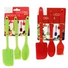 Silicone Spatula Cake Cream Butter Mixing Batter Tool Gift for Baking Lover 3Pcs