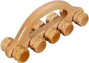 Handheld Massage Ball Wooden Massage Roller Back Roller Muscle Relaxation Tool Portable for Home Gym