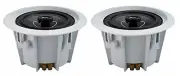 NEW Pair 6.5" / 9" Ceiling Speaker Bass woofer Tweeter 2-way with enclosure 100W