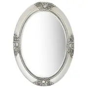 Wall Mirror Baroque Style 50x70 cm Silver vidaXL