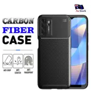 For Oppo A54S A16S Heavy Duty Shockproof Case Carbon Fiber Protective Cover