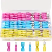 Heat Shrink Spades Connector Wire Terminals set for Auto Marine Circuit Repairs