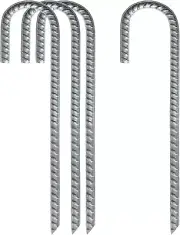 Ground Stakes Anchors Garden Staples Steel Tent Nails Metal Ground Rebar Pegs He
