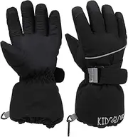 [hapurs] Kids Ski Gloves, Winter Warm Windproof Snow Mittens Girls Boys Cold Weather Mittens for 4~14 Years Old Kids Sledding Snowboard Skating Cycling Running and Outdoor Activities