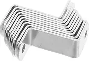 Homoyoyo 10pcs Z-Shaped Canvas Offset Clamps for Picture Frames Frame Backing Clips for Enhanced Stability Home Gallery and Office Decor