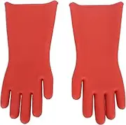 Class 00 Insulated Rubber Gloves, Electrical Insulating Linesmen's Gloves, Insulating Gloves for High Voltage Electrical Work, 1.8mm Thick Protective Gloves, Electric Safety Gloves