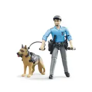 Bruder Licensed 1:16 Scale 62150 Bworld Policeman With Dog