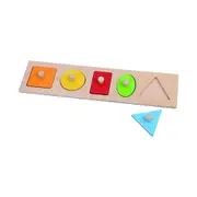 Fat Brain Toy Co. Let's Learn Shapes! Wooden Puzzle Toddler/Childrens Toy 12m+