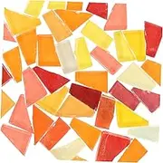 1Bag DIY Mosaic Glass Pieces for Arts Crafts for Garden Decor Vases Home Projects Easy to Use Creative DIY Present