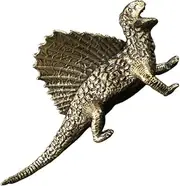 Abaodam Antique Brass Dinosaur Figurine Unique Retro Decor for Home Office and Restaurant Craftsmanship Lifelike Dinosaur Sculpture for Desktop Decoration