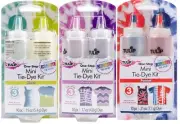 3 Tulip One-Step Mini Tie-Dye Kits Neon, Princess & Patriot 32553, 32554 & 32453