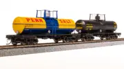 Broadway Limited 7668 HO UTLX/TELX 1950s Scheme 6000 Gallon Tank Car (Set of 2)