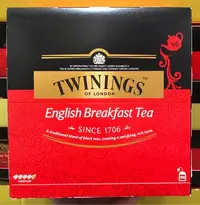 在飛比找Yahoo!奇摩拍賣優惠-Costco好市多 TWININGS 唐寧 早餐茶 每包2g