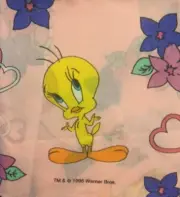 TWEETY BIRD 1pc twin FITTED SHEET Taz Sylvester Bugs Bunny NEW Looney Tunes