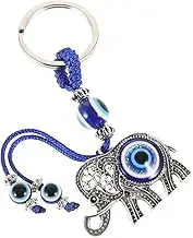 FELTECHELECTR Eye Elephant Keychain Pendant Decorative Evil Eye Keyring for Handbags Car Keys and Backpacks Lightweight and Stylish Accessory Unique Idea