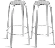 Gardeon Outdoor Bar Stools Patio Furniture Indoor Bistro Kitchen Aluminum x2