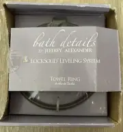 Jeffrey Alexander Lock Solid Leveling System Towel Ring Oil Rubbed Bronze