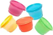 [Tupperware] Snack Cup Lunch Set of 5 Small Bowls HTF Colors