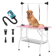 Advwin Pet Grooming Table + Pet Hair Dryer Dog Cat Grooming Salon Table