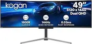 Kogan Infinity 49" Curved Ultrawide QD-OLED Dual QHD 5K 144Hz 0.03ms USB-C Gaming Monitor (5120 x 1440) - KAMN49QDQUCLA - 49 Inch