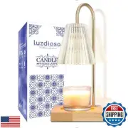 luzdiosa Candle Warmer Lamp with Timer, 2 Bulbs, Vintage Electric Candle Lamp