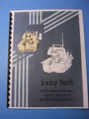 Baby Lock BL3-418 Overlock Sewing Machine Instruction Manual - Printed