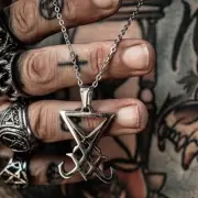 Demon Side of Lucifer Satanic Jewelry Seal Sigil Symbol of Choronzon Pendant