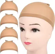 Wig Caps, Stretchable Nylon Stocking Wig Caps For Wigs Wig Caps For Women Man 12pcs