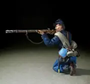 BRITAINS CIVIL WAR UNION 31347 UNION FEDERAL IRISH BRIGADE KNEELING FIRING RIFLE