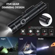 Handheld Tactical Flashlight - 2000 Lumen Super Bright Tactical Torch 5 Light...