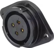 RS Pro SY29 CIRCULAR CONNECTOR 25A 500V IP67 4-Contacts Socket, Panel Mount