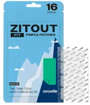 AVARELLE Acne Pimple Patch FIT Absorbing Hydrocolloid Spot Treatment with Tea Tr