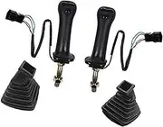 MEXWLOP 3 Buttons Excavator Joystick Assy Handle Gears with Dust Cover, for Daewoo, DoosR2 Doosan DH DX150 225 300 370-9C Excavator Handle