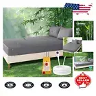 Grounding Queen Fitted Bed Sheet - 90% Bamboo Viscose, 15