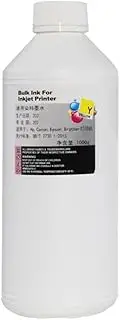 1000ML Dye Ink Inkjet Printer Ink - Compatible with Epson, Compatible with Canon, Compatible with HP, Compatible with Brother(1PCS Y)