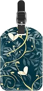 [YTYVAGT] Luggage Tag,Luggage Tags for Suitcases,Backpack Suitcase Tags,1-Pc,Wedding Light Leaves Rings