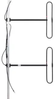 VHF WIDE BAND Antenna,2 folded dipole 136-174 MHz,adjustable diagram 6 DBd 300W