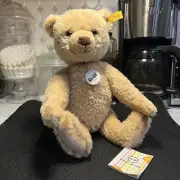 Steiff Bear Hannes Teddy Jointed Plush 13" Brown Beige Stuffed Animal