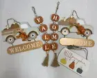 Fall Decor Wood Like 5 Piece Lot Farm Trucks Welcome Home Country Wall Decor New