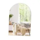 White Arched Mirror 24x36 Inches,Wall Mounted Mirrors with Tempered Glass for