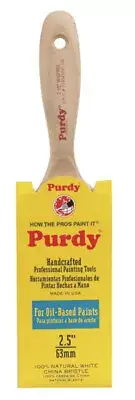 Purdy 144380425 White Sprig Flat Paint Brush, 2.5"