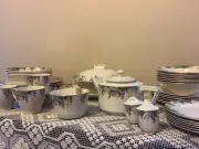 Royal Doulton Wistaria D6135 Dinner set, egg cups tureen rare 1940’s